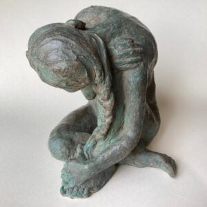 ‘Girl with Plait’ Bronze Resin
