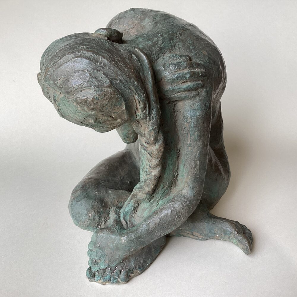 ‘Girl with Plait’ Bronze Resin