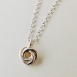 Silver & Gold Knot Pendant
