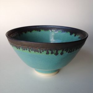 Green and Bronze Medium Bowl