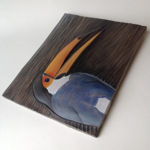 'Toco Toucan' Relief Wood Carving