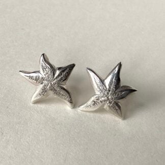 Small Silver Starfish Studs