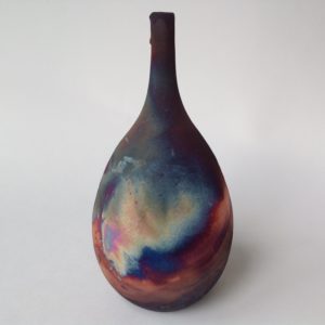 Small Raku Fired Bottle