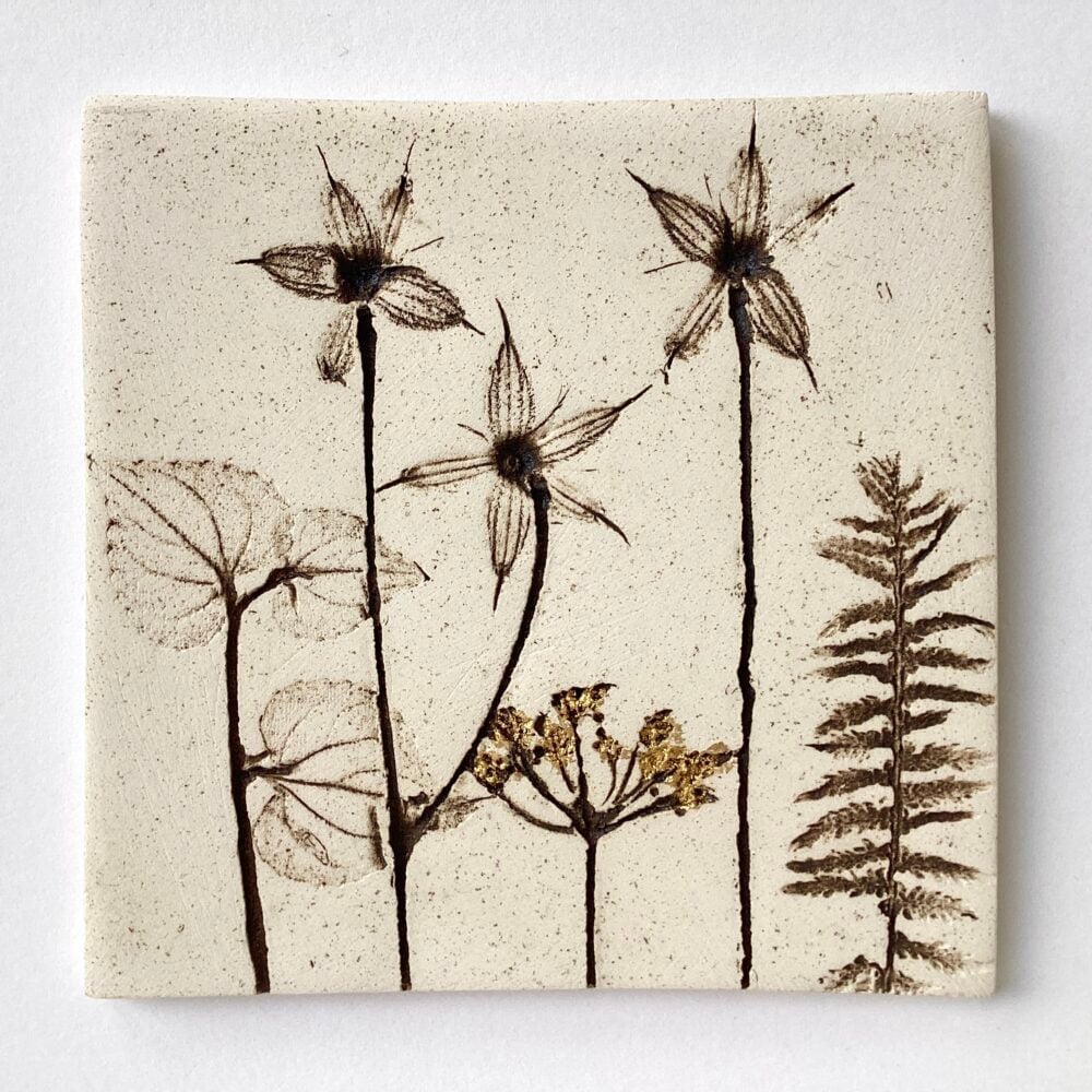 'Starry Flower' Ceramic Tile