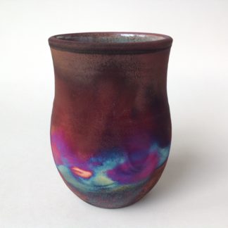 Small Raku Fired Vase