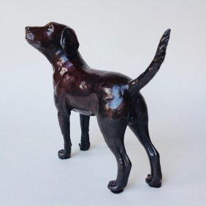 Chocolate Labrador in Bronze