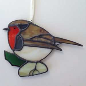 Robin in Stained Glass