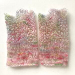 Shell Pink Wrist Warmers