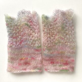 Shell Pink Wrist Warmers