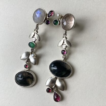 'Garden' Long Drop Earrings