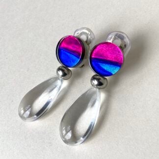 ‘Clear Pear Drop Disc Top' Clips