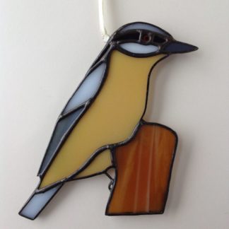 Nuthatch in Stained Glass