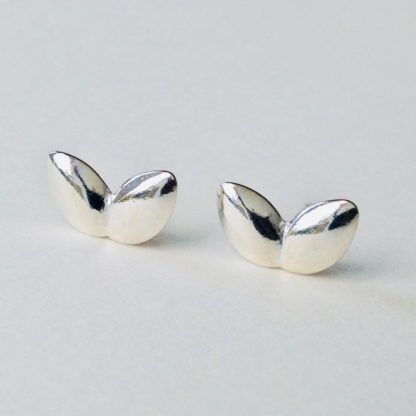 Small Silver Double Succulent Studs