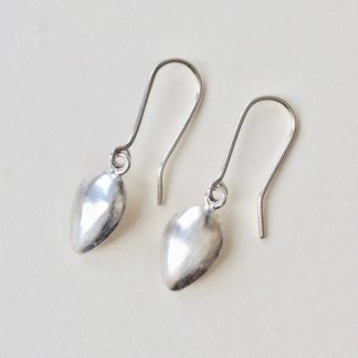 Silver Succulent Drop Earrings