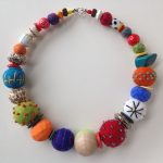 Hand Felted Bead Necklace