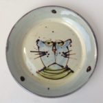 ‘Blue Drowsy Cat Plate’