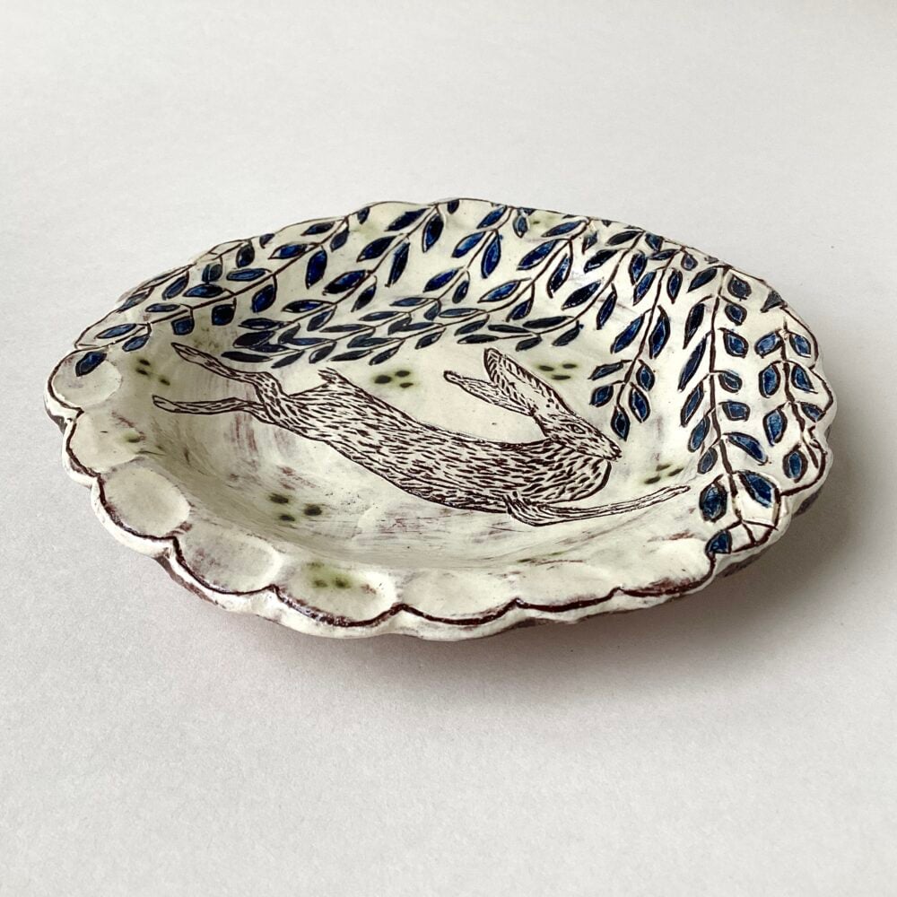 ‘Running Hare' Small Dish