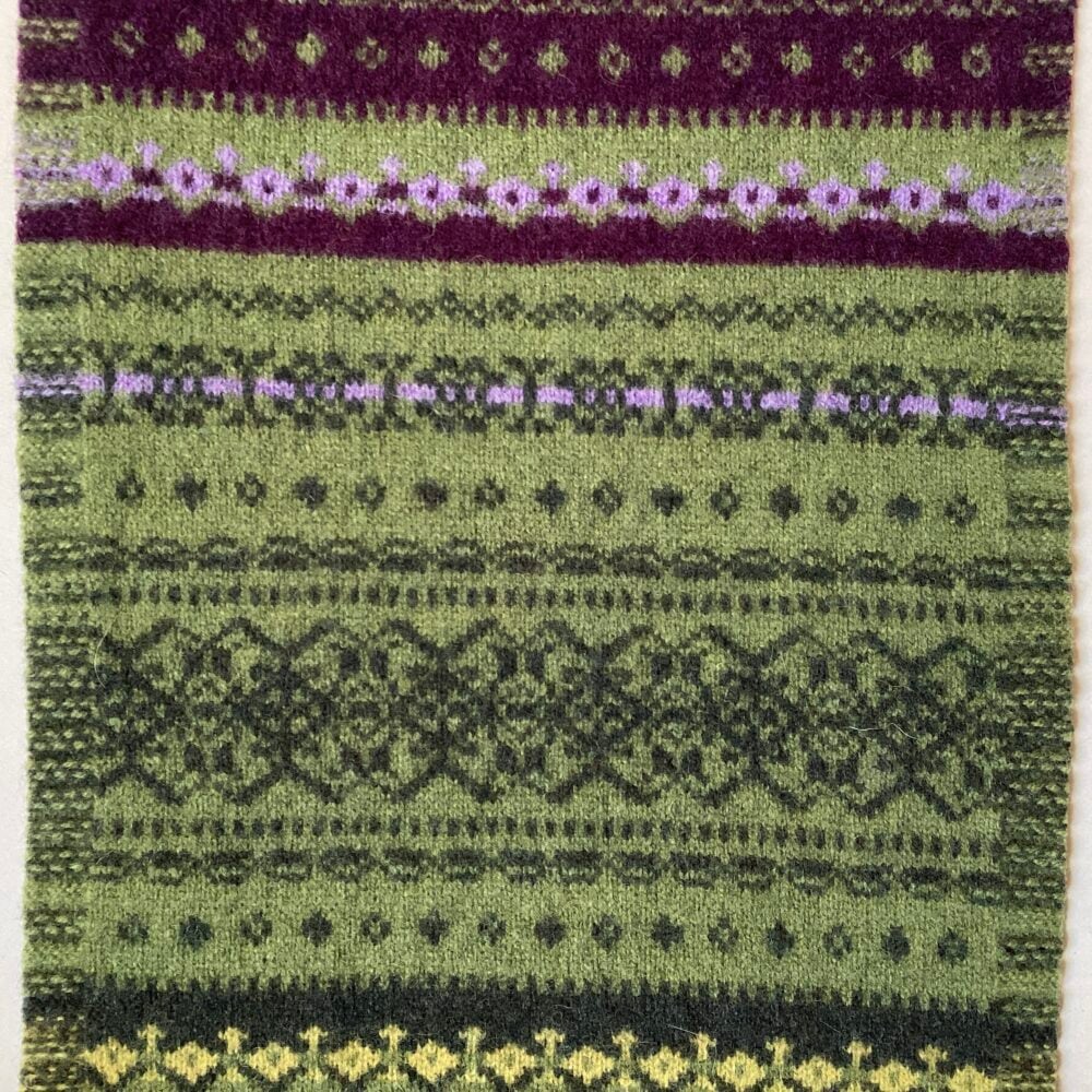 Alloa Fairisle Scarf in Copperland