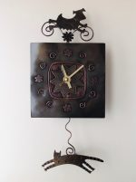 'It's a Dog's Life' Pendulum Clock