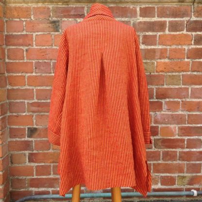 Brighton Jacket in Orange Linen