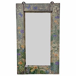 ‘Blue Moths and Cornflowers' Mirror 