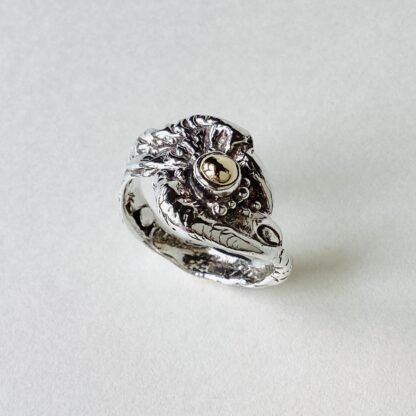 ‘Silver Ring with Gold Blob’
