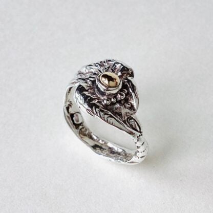 ‘Silver Ring with Gold Blob’