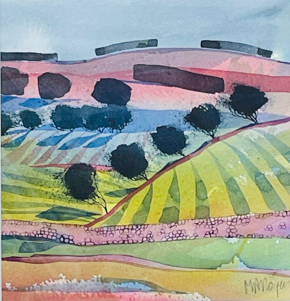 ‘These Hills....’ Original Water Colour