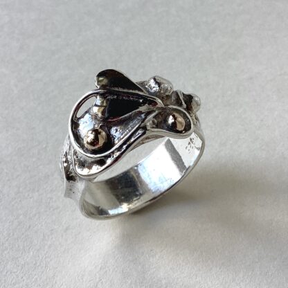 ‘Silver & Gold Leaf Ring’
