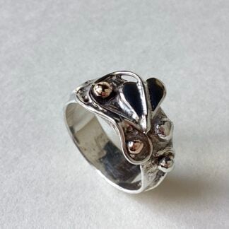 ‘Silver & Gold Leaf Ring’