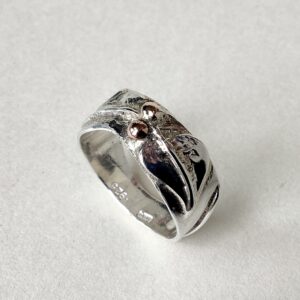 ‘Silver Ring with Leaf’
