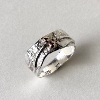 ‘Silver Ring with Leaf’