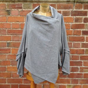 Grey and Lime Tokyo Top