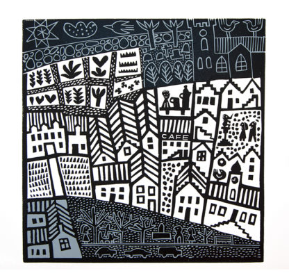 'Culross' Linocut