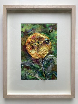 ‘Bees and Yellow Tulip'