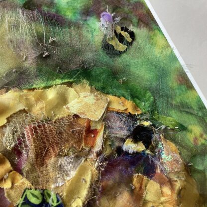 ‘Bees and Yellow Tulip'
