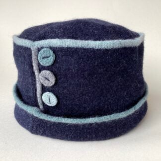 ‘Indigo Duck Egg’ Button Hat