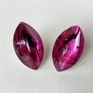 ‘Marquise’ Clips in Pink/Purple