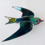 Swallow in Stained Glass