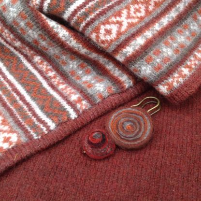 'Cinnamon’ Fairisle Collared Sweater