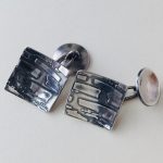 ‘Brick’ Silver Cufflinks