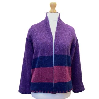 Mosaic Jacket in Grape