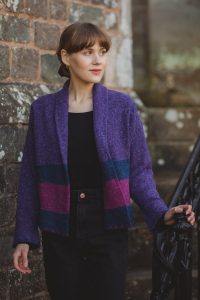 Mosaic Jacket in Grape