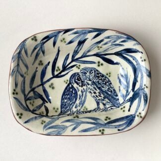 ‘Owl Pair’ Rectangular Dish
