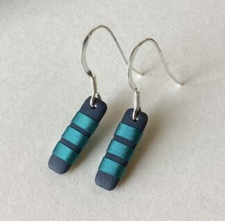 ‘Aqua Small Thin Drop Earrings’