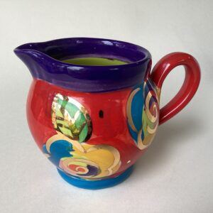 Small Barrel Jug in Red New Rose