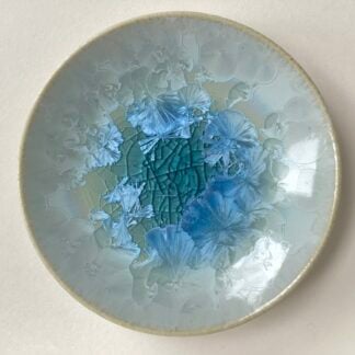 'Sea Green' Crystalline Glazed Dish