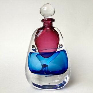 ‘Double Bubble Blue/Cranberry Scent Bottle’