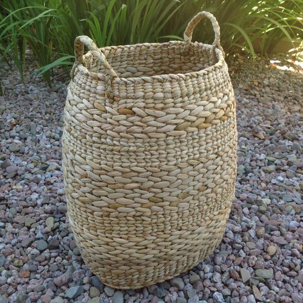 Small Linen Basket with Handles