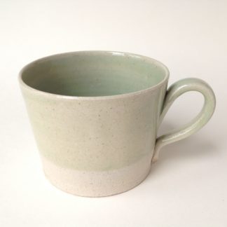 Green Glazed Stoneware Mug
